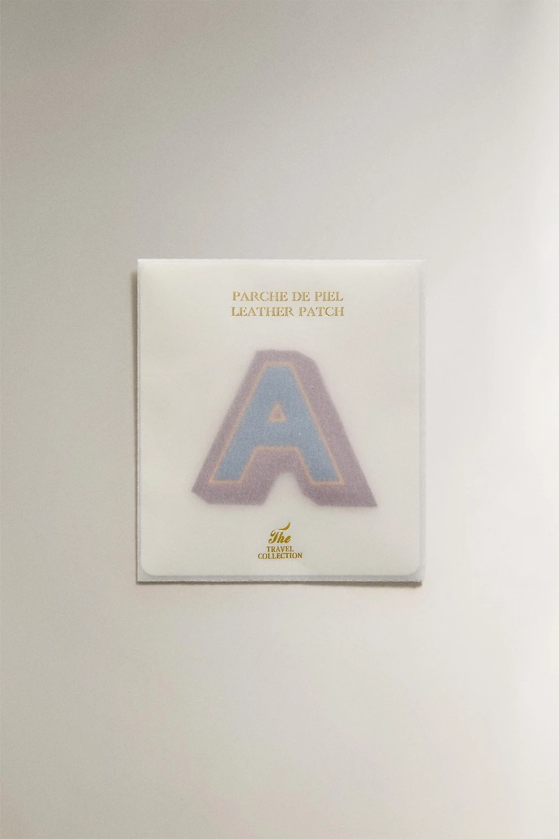 LEATHER LETTER A PATCH