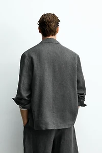 100% LINEN OVERSHIRT
