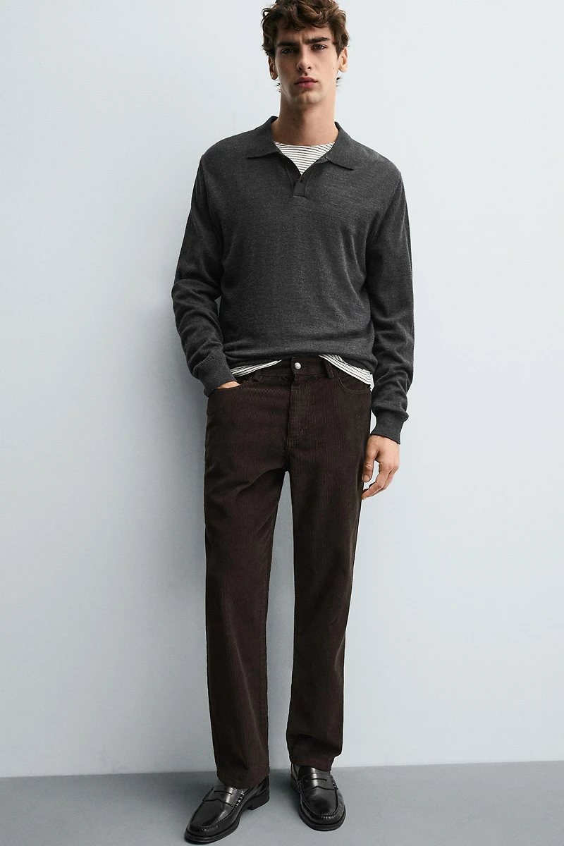 REGULAR FIT CORDUROY PANTS