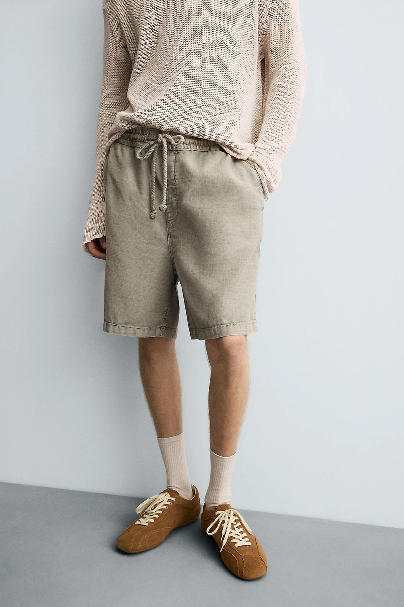 WASHED RELAXED FIT SHORTS