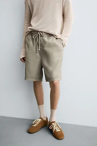 WASHED RELAXED FIT SHORTS