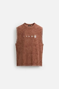 WASHED KNIT TANK TOP