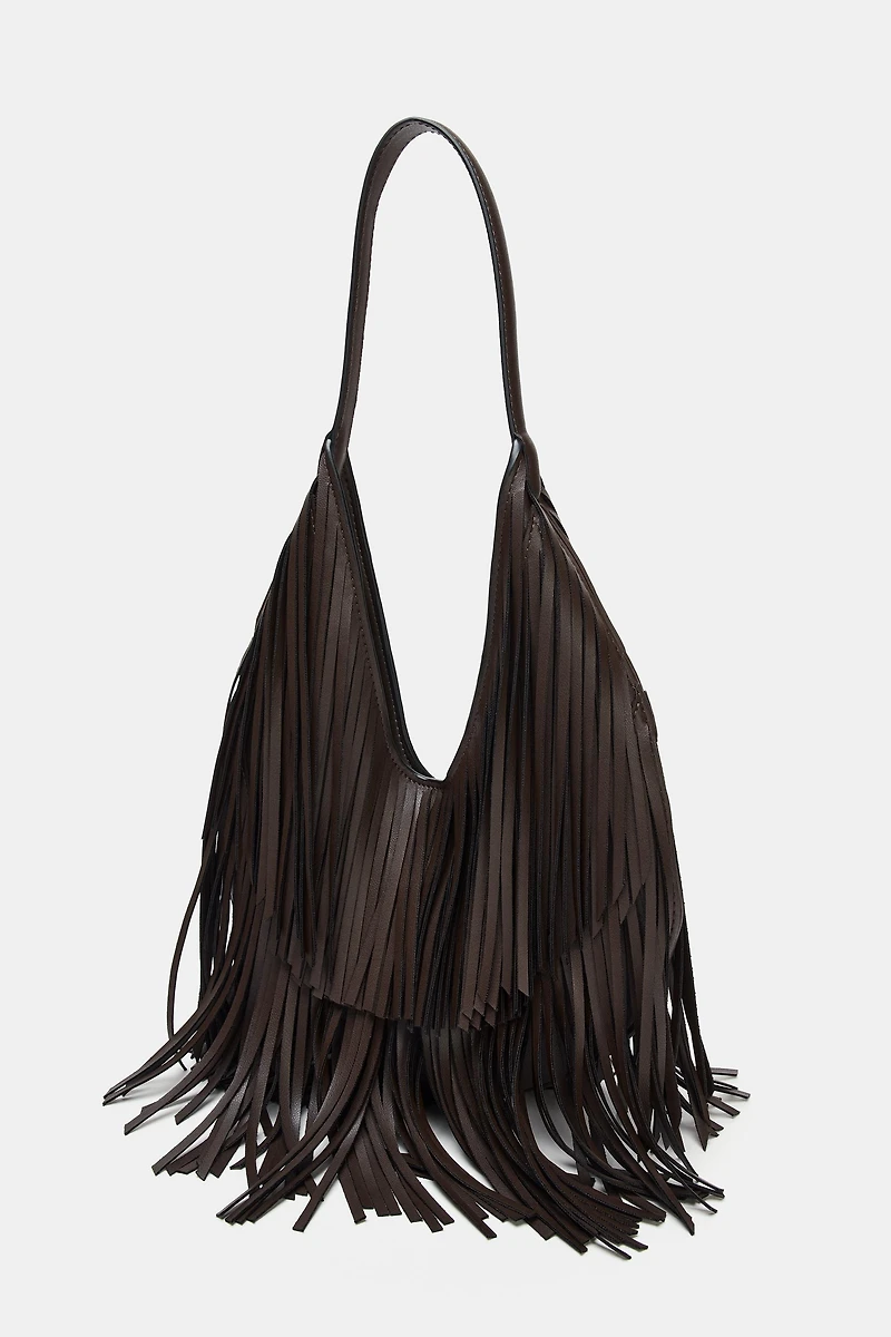 FRINGED SHOPPER BAG