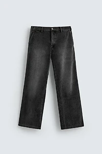 PANTALON EN VELOURS CÔTELÉ COUPE DÉCONTRACTÉE