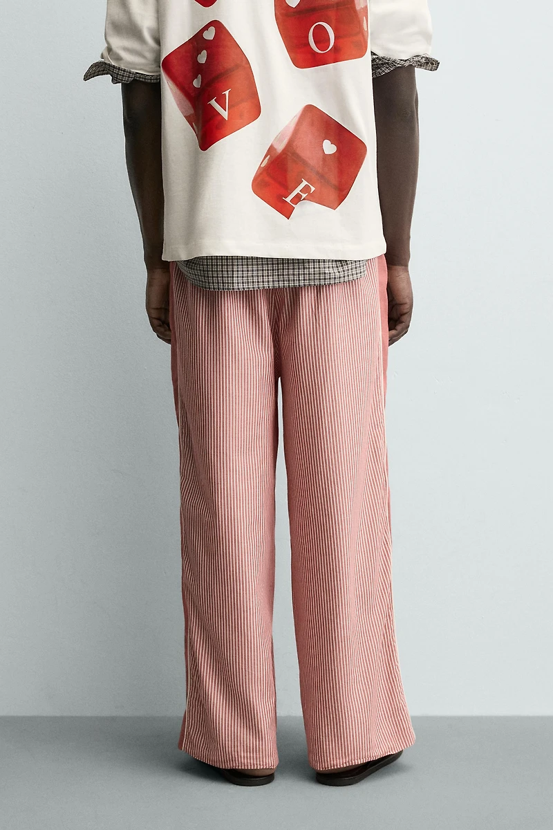 CONTRAST STRIPE BAND PANTS