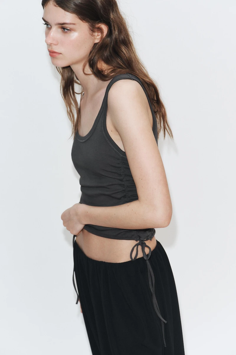 SIDE RUCHED TOP