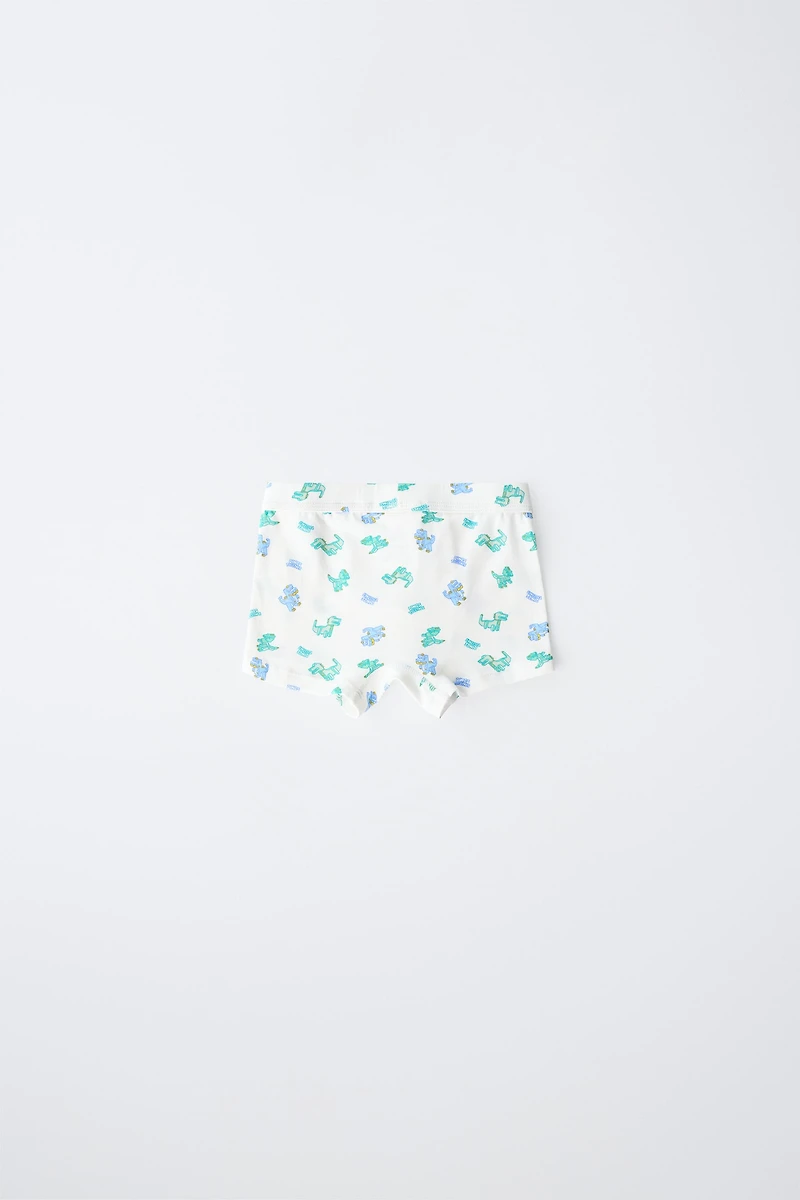 2-6 YEARS / FIVE-PACK OF DINOSAUR BOXERS