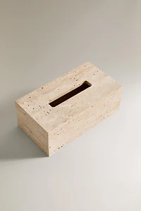 BOÎTE À MOUCHOIRS MARBRE BEIGE