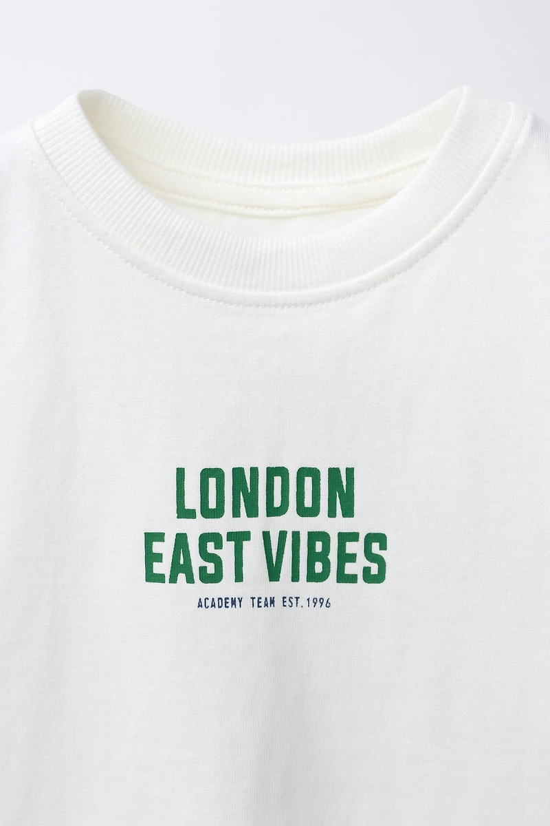 TEXT JOGGING T-SHIRT