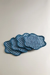 WOVEN PAPER COASTERS (PACK OF 4)