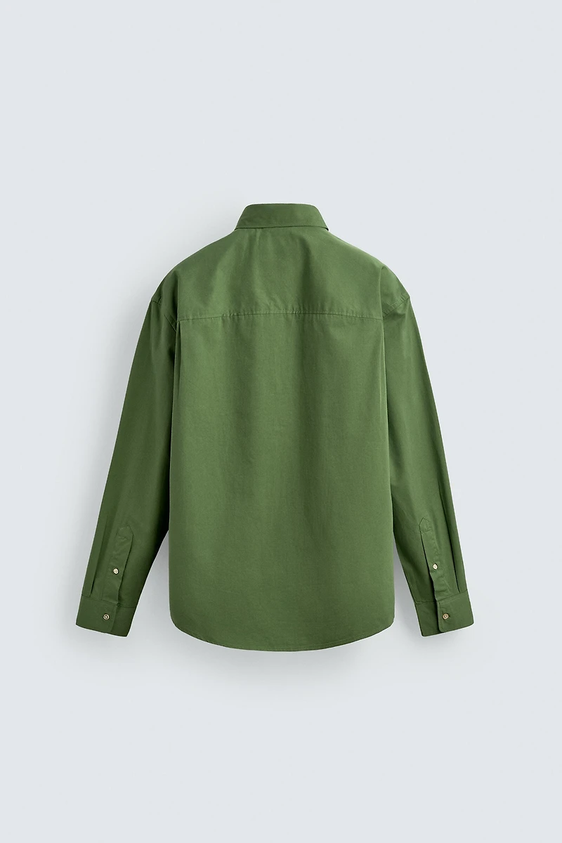 RELAXED FIT POPLIN SHIRT