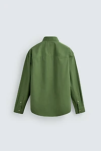 RELAXED FIT POPLIN SHIRT
