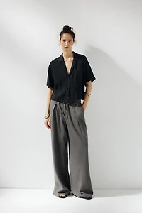 FLOWY POCKET SHIRT