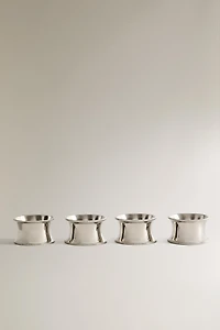 PACK OF ROUND STEEL NAPKIN HOLDERS (PACK OF 4)