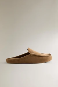 LEATHER MULE LOAFERS