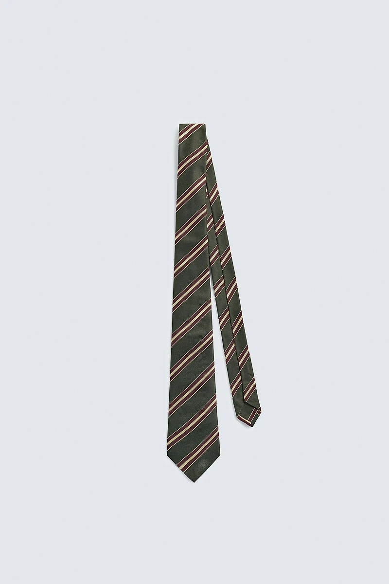 100% SILK STRIPED LIMITED EDITION TIE