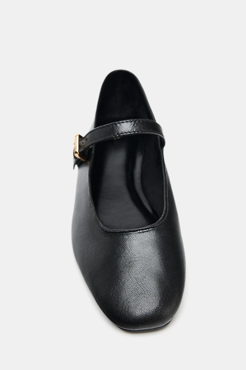 LEATHER BALLET FLATS 50TH ANNIVERSARY