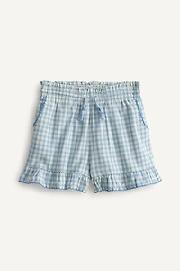 LIMITED EDITION EMBROIDERED PLAID SHORTS