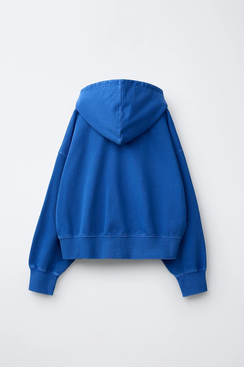 PLUSH ZIP SWEATSHIRT