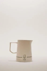 STONEWARE COFFEE SHOP CREAM PITCHER