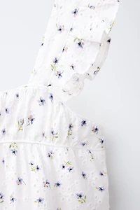 EMBROIDERED FLORAL DRESS