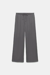 DRAWSTRING FLOWY PANTS