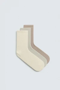 3-PACK RIB SOCKS