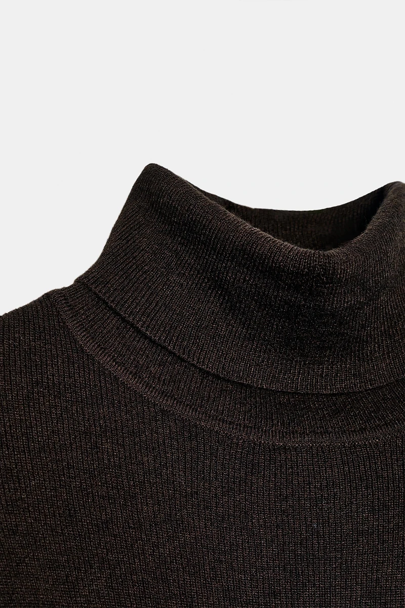 WOOL HIGH-NECK JUMPER