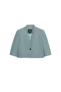 ZW COLLECTION CROPPED LINEN BLAZER