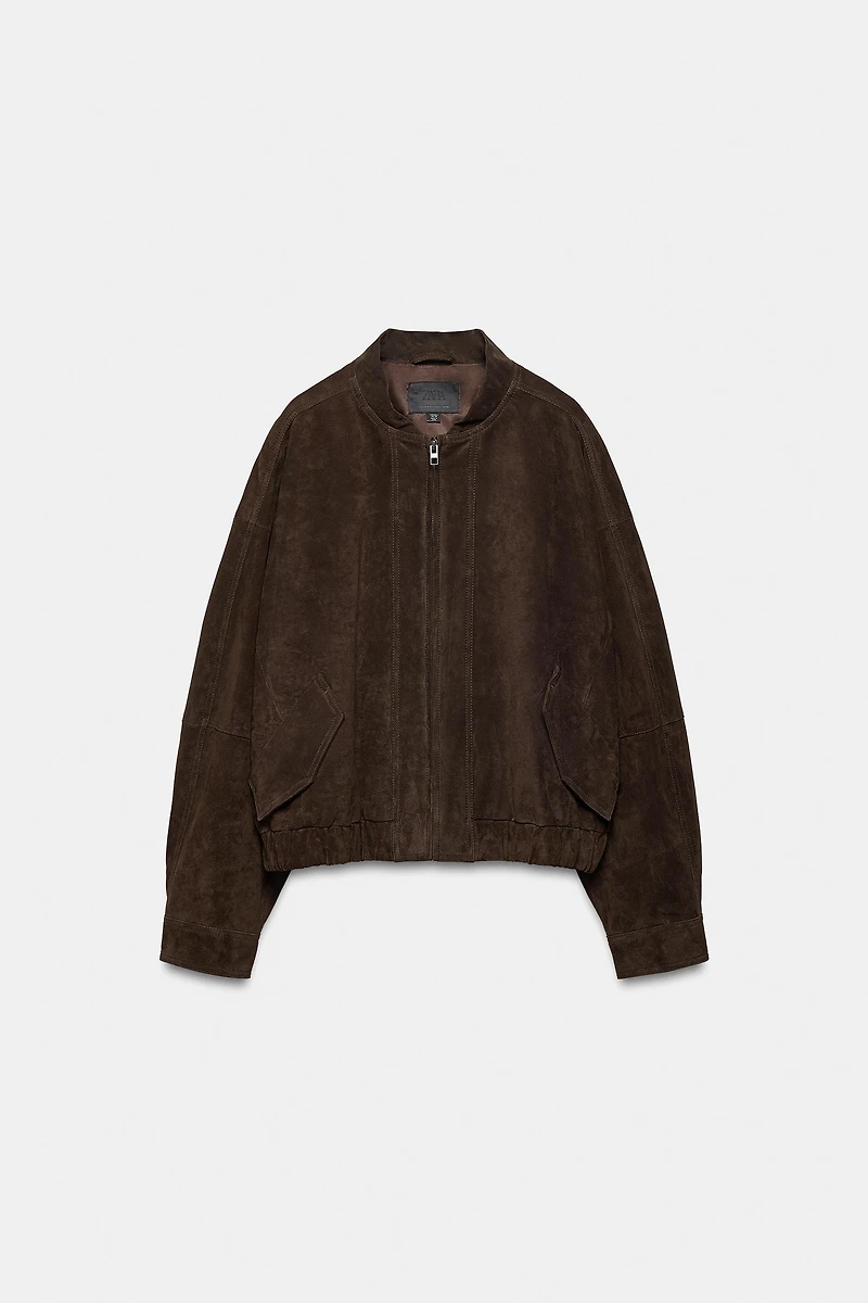 100% SUEDE BOMBER JACKET