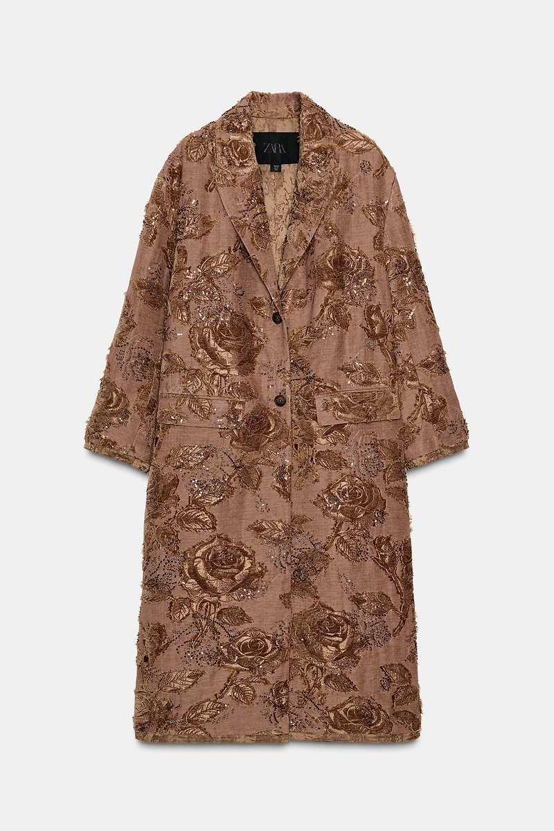 ZW COLLECTION LIMITED EDITION EMBROIDERED LONG COAT