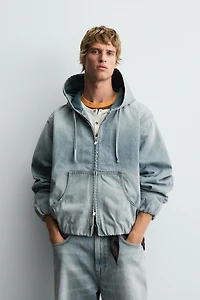 DENIM HOODIE JACKET