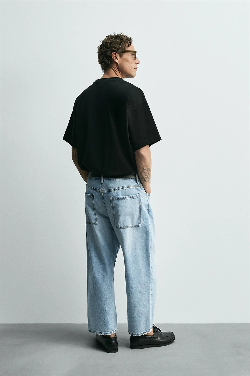 TAPERED WIDE FIT JEANS