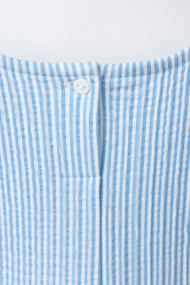 ROBE IMPRIMÉ À RAYURES ET CŒUR