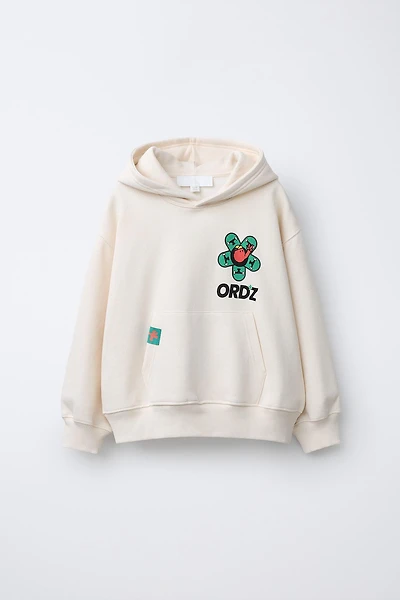 LOGO PRINT HOODIE SWEATSHIRT
