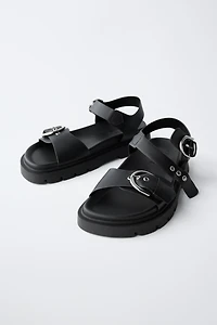 BUCKLED SANDALS