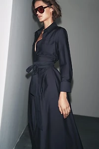 ZW COLLECTION POPLIN SHIRT DRESS