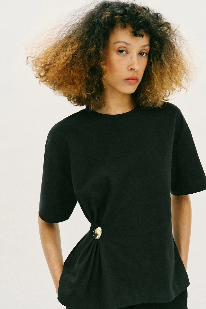 T-SHIRT HEAVY COTTON À DÉCOR