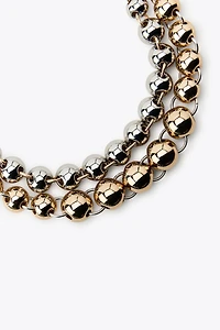 PACK OF 2 COMBINATION BEADED NECKLACES