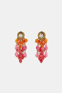 JEWEL BEADED CASCADE EARRINGS