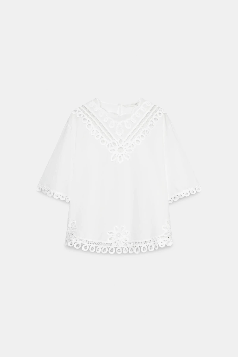 CHEMISE BRODÉE EN LIN ZW COLLECTION