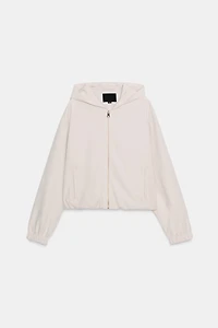 HOODED BOMBER JACKET