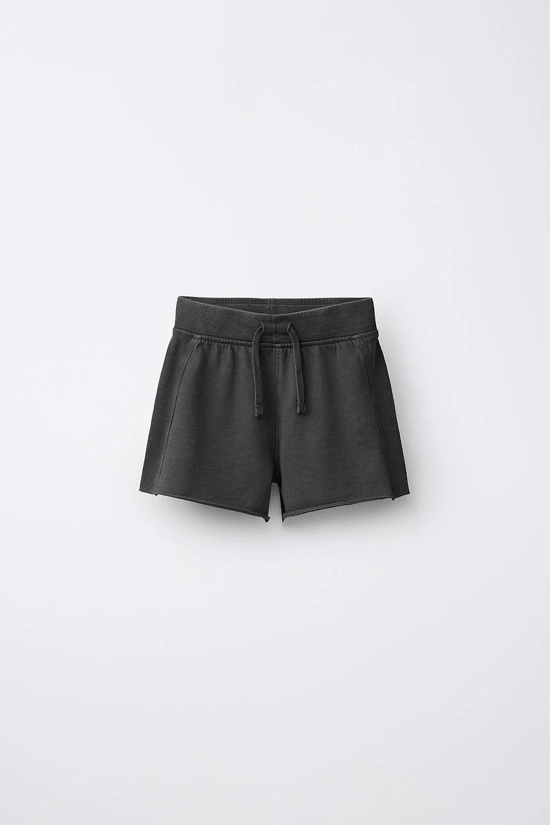 WASHED EFFECT JOGGING SHORTS