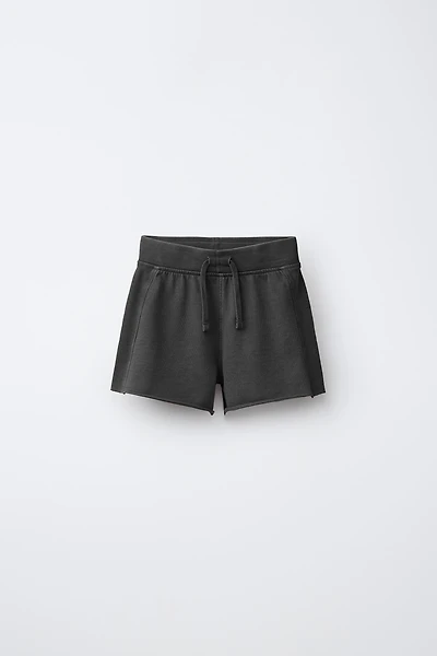 BERMUDA DE JOGGING EFFET DÉLAVÉ