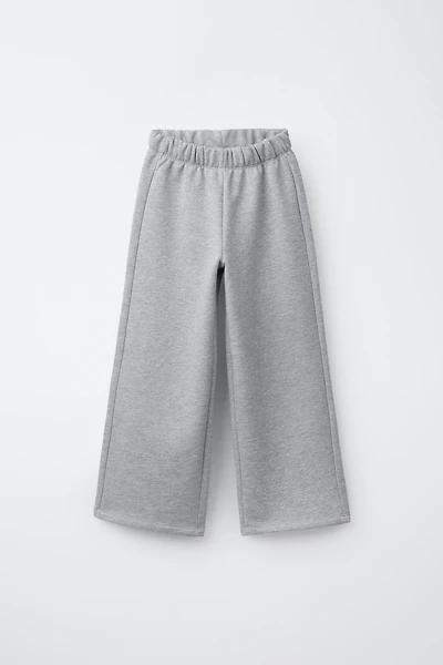 SHINY WIDE LEG PANTS