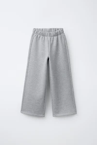 SHINY WIDE LEG PANTS
