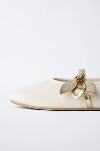 FLORAL DETAIL BALLET FLATS