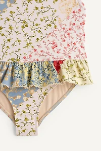 MAILLOT DE BAIN PATCHWORK COL HALTER ÉDITION LIMITÉE
