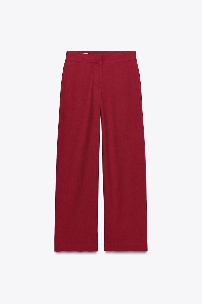 PANTALON DROIT TAILLE HAUTE