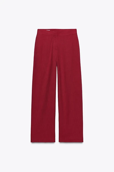 PANTALON DROIT TAILLE HAUTE